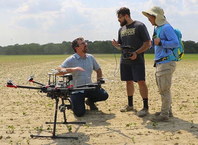Purdue researchers preparing unmanned aerial vehicle