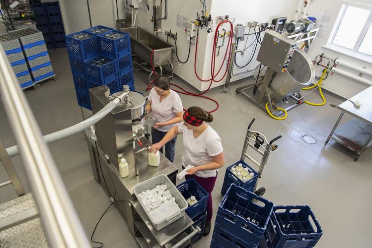 Milk bottled