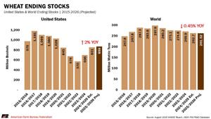Wheat ending stocks