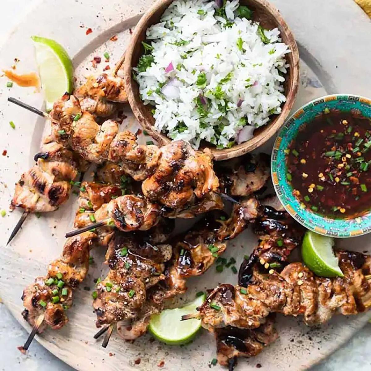 Grilled Pork Tenderloin Skewers