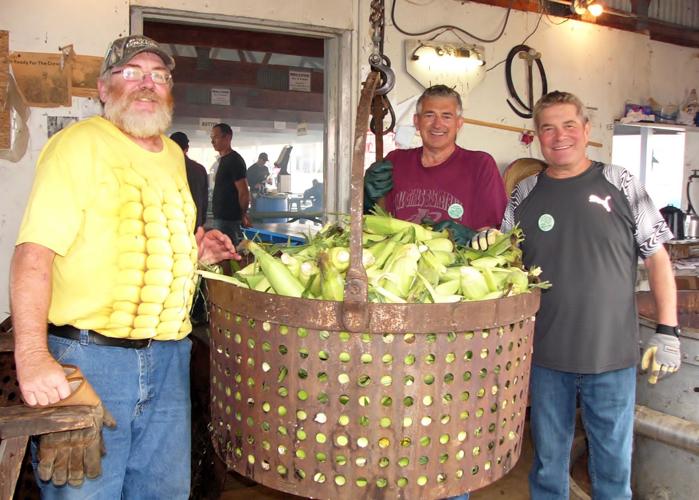 Corn crew with bucket