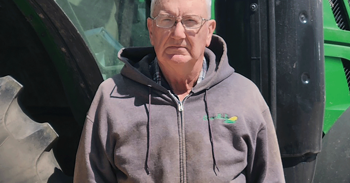 Southeast Iowa farmer Jim Cuddeback