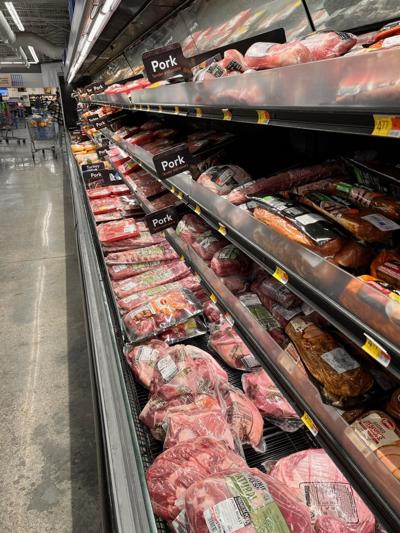 Pork in grocery store