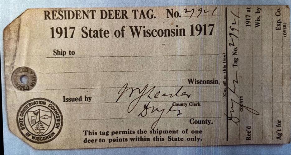 Deer tag 1917