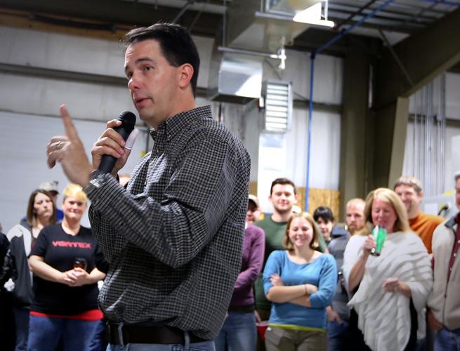 Scott Walker at campaign event