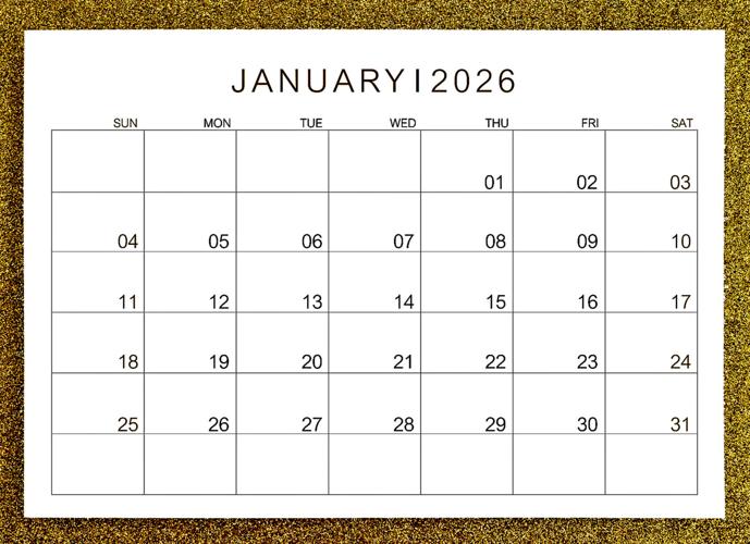 January 2026 calendar