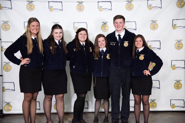 South Dakota FFA state officer team 2020-2021