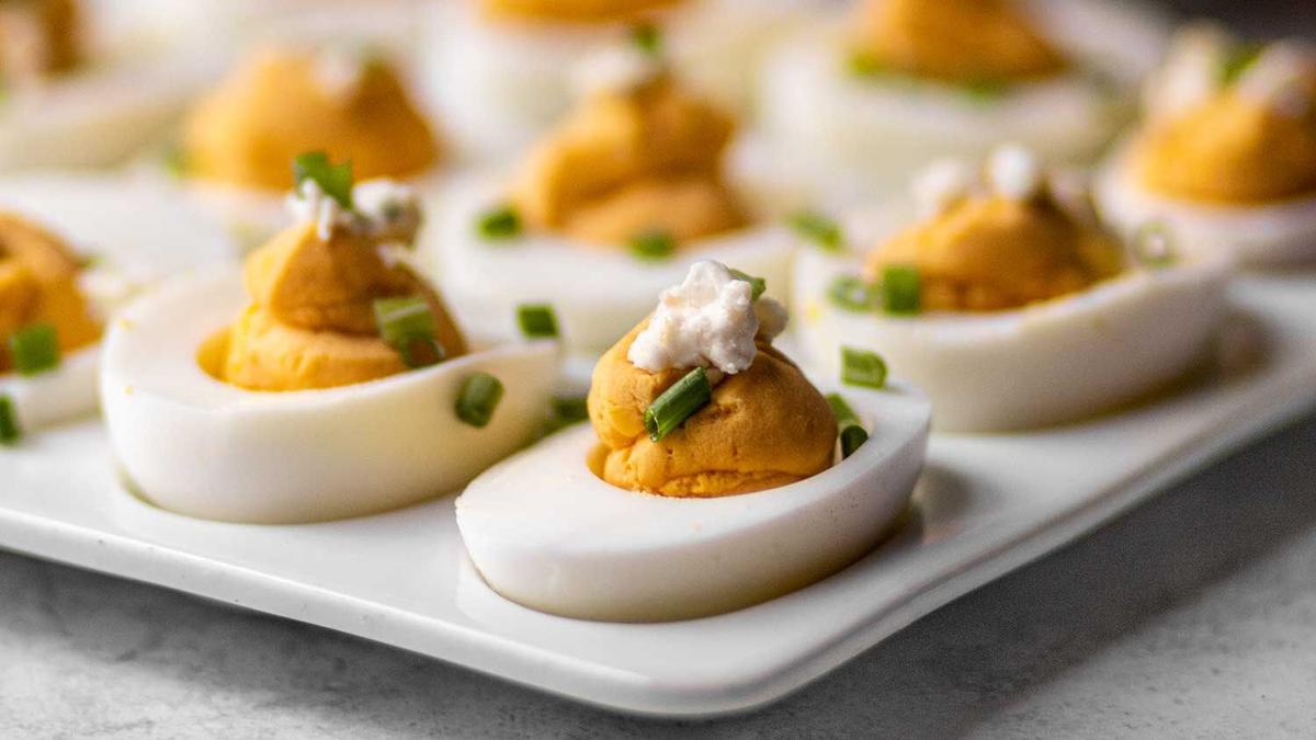 Buffalo Deviled Eggs