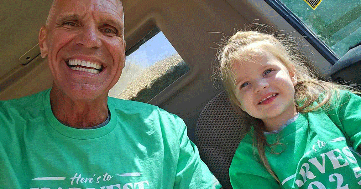 Dave Kestel and his his granddaughter, Finnie D.