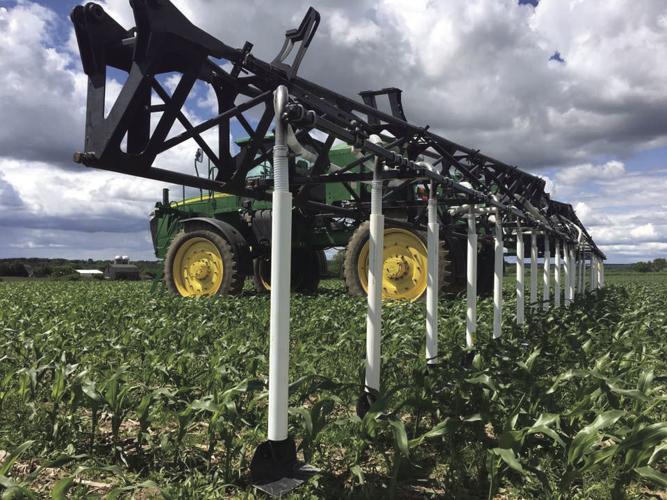 Cover-crop seeder plants field