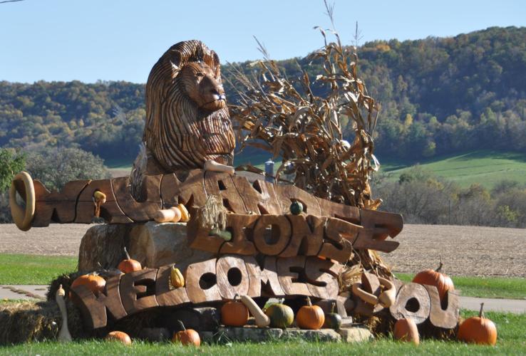 Lion statue