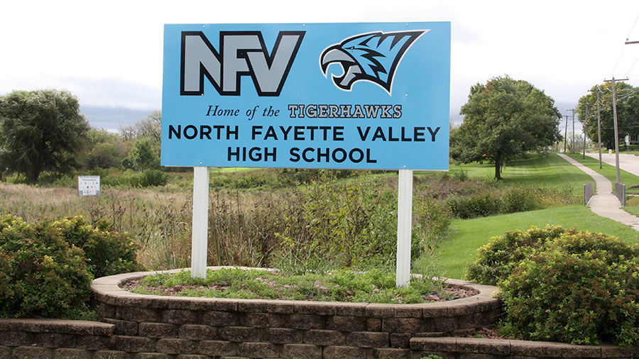 North Fayette Valley School sign
