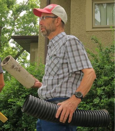 Tessler with drainage tile