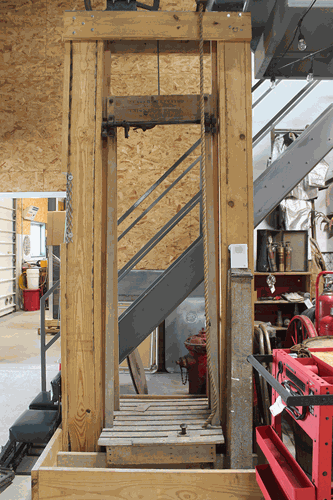 human-operated elevator