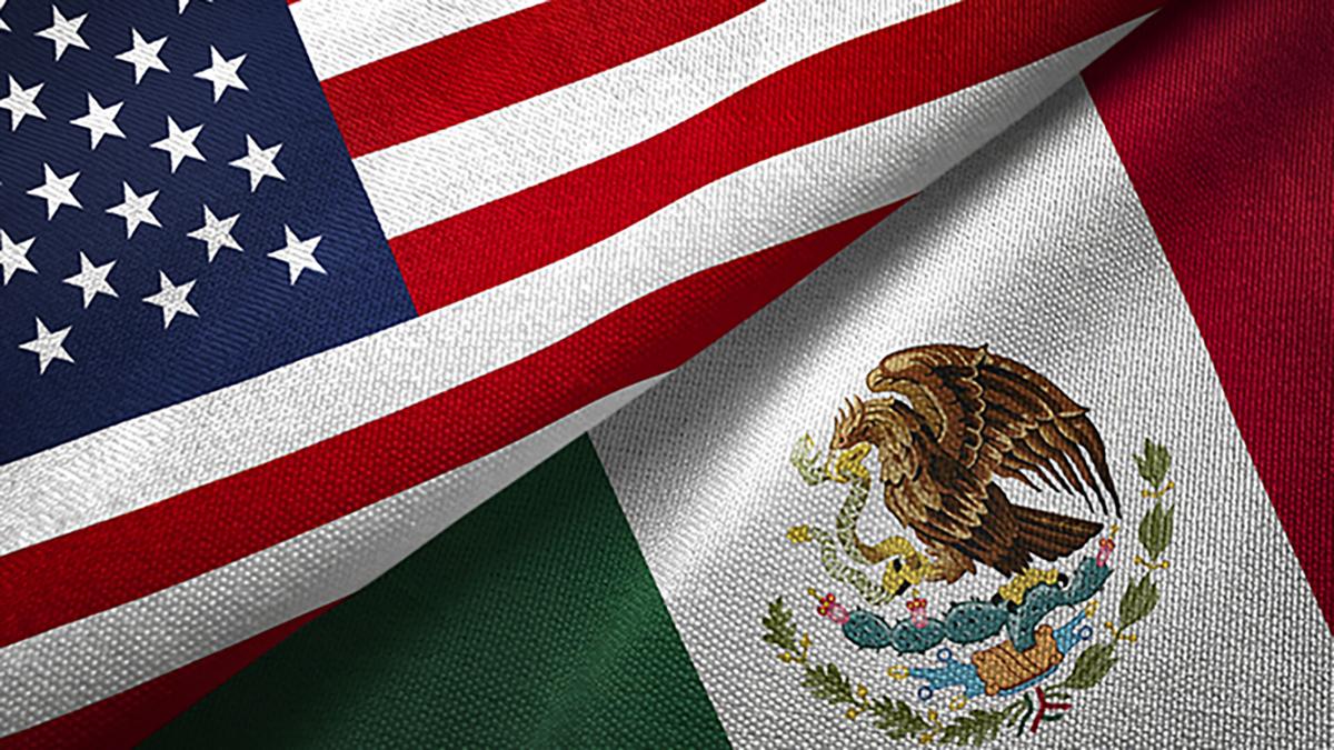 U.S. Mexico flag