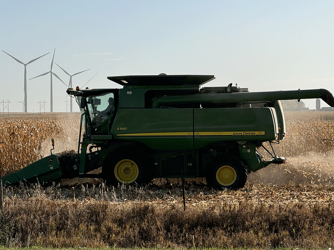 harvest on Wayne Koehler’s farm