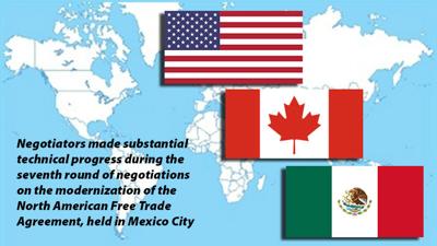 NAFTA flags and Map Round 7