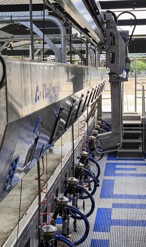 Teatwand Parallel teat-spraying system