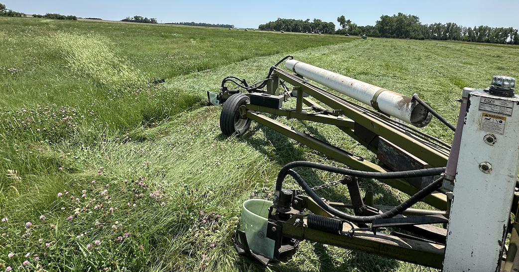 Haying operations in full swing at Seberger Ranch