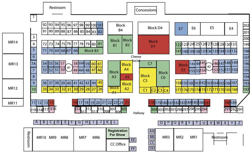 Central Plains Dairy Expo convention center map