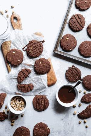 Gluten Free Brownie Cookies with Black Walnuts