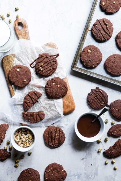 Gluten-free Brownie Cookies with Black Walnuts