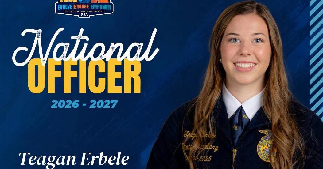 North Dakota FFA member Teagan Erbele elected to National FFA Officer Team