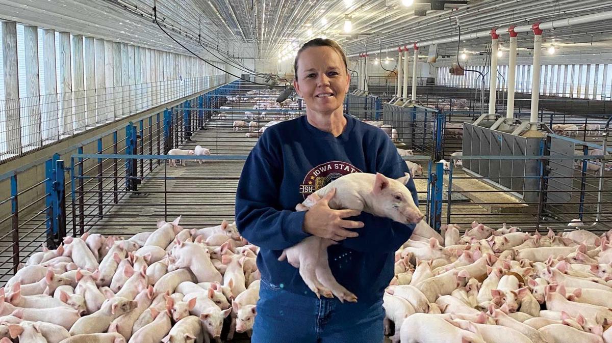 Trish Cook, president of the Iowa Pork Producers Association