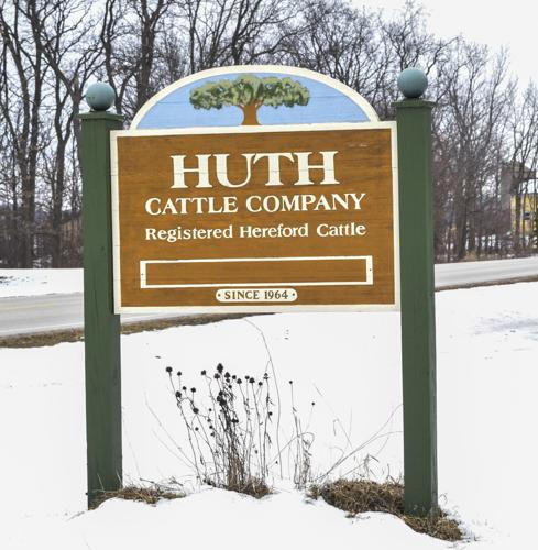 Huth farm sign