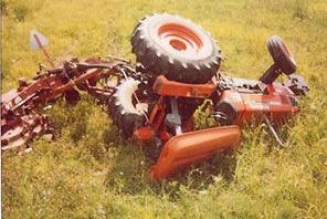 ROPS tractor rollover