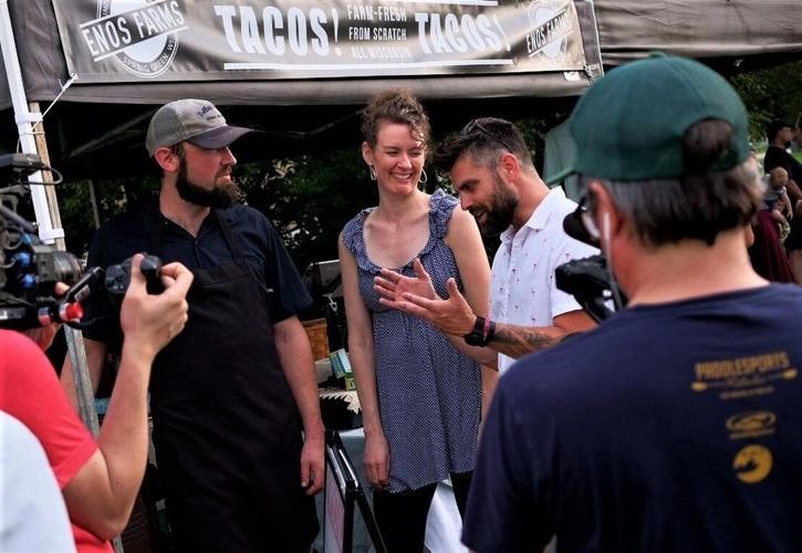 Jeremy and Erin Lynch with Luke Zahm