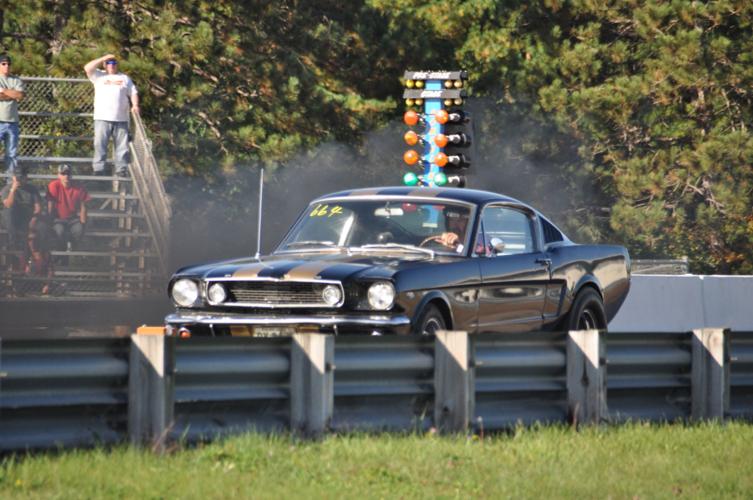 Wade Bulman takes off in a race at Rock Falls Raceway.