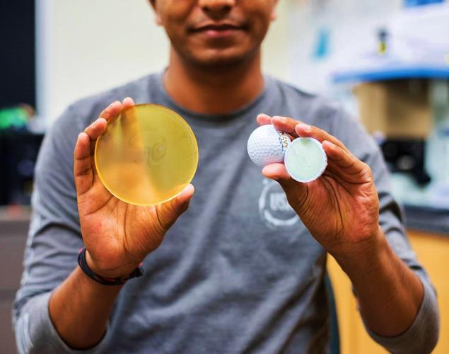 Soybean-based golf ball