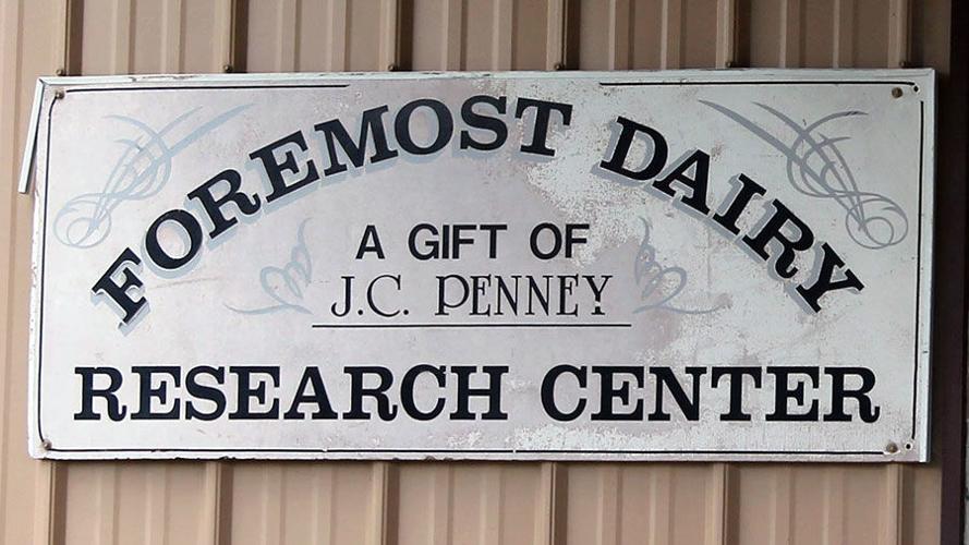Foremost Dairy Research Center sign