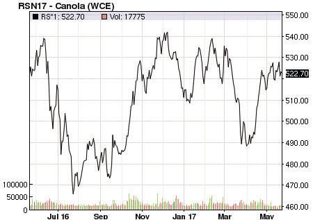 canola market chart-May 26, 2017