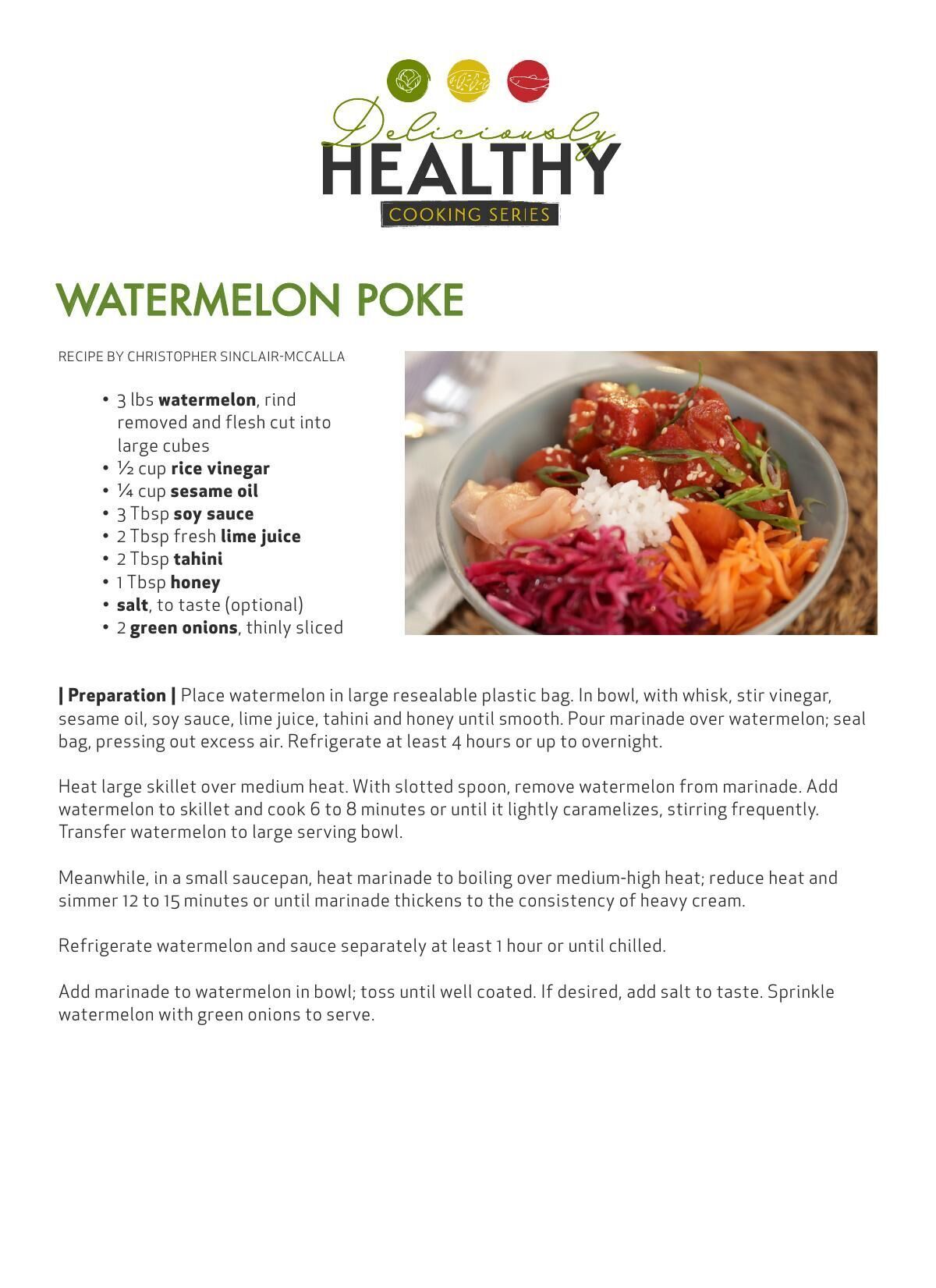 Download the watermelon poke recipe