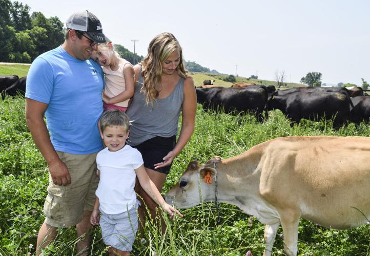 Clary family with Brownie