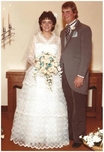 Bill and Dawn (Lambert) Chisholm on their wedding day.
