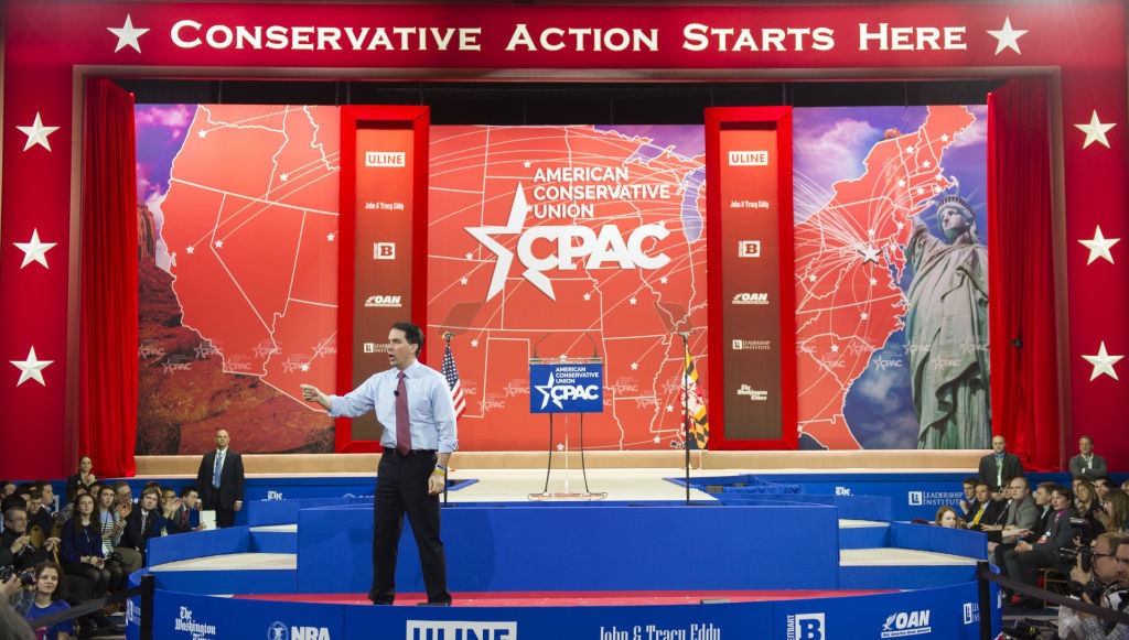GOP 2016 Presidential race, Scott Walker speaks at CPAC 2015, AP photo