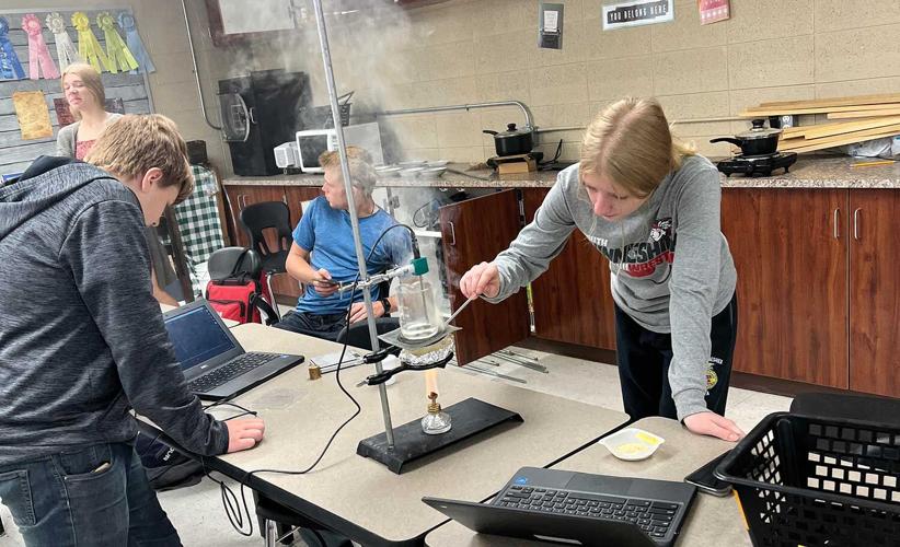 Students test what burns cleaner
