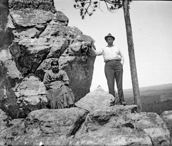 Adam Thunder Cloud and his wife