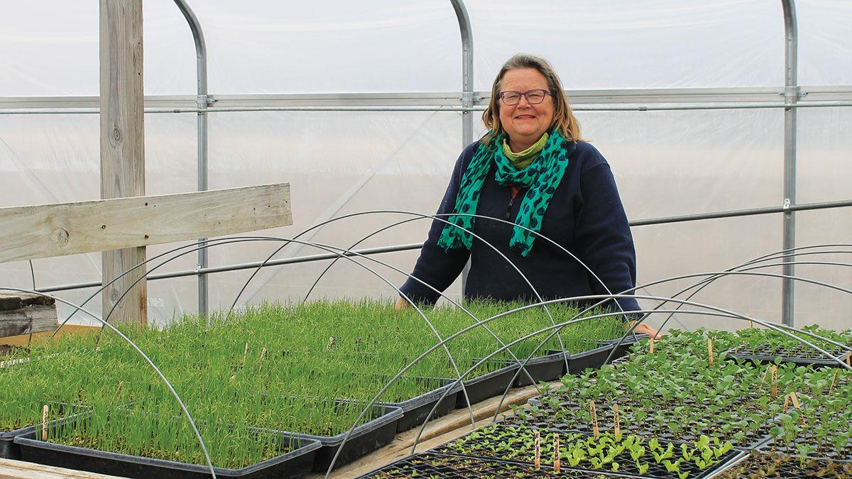 Laura Krouse, a CSA farmer in Mt. Vernon, Iowa