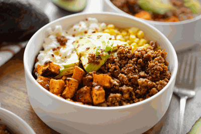 Ground Pork Protein Bowl