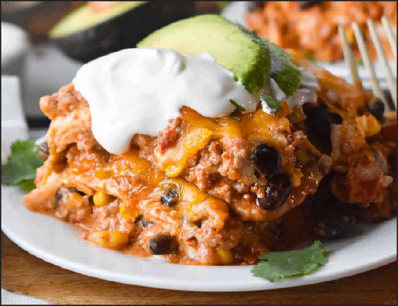 Ground Pork Mexican Casserole