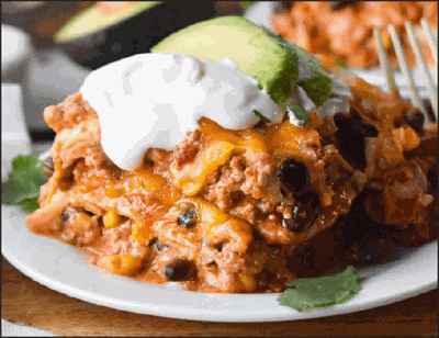 Ground Pork Mexican Casserole