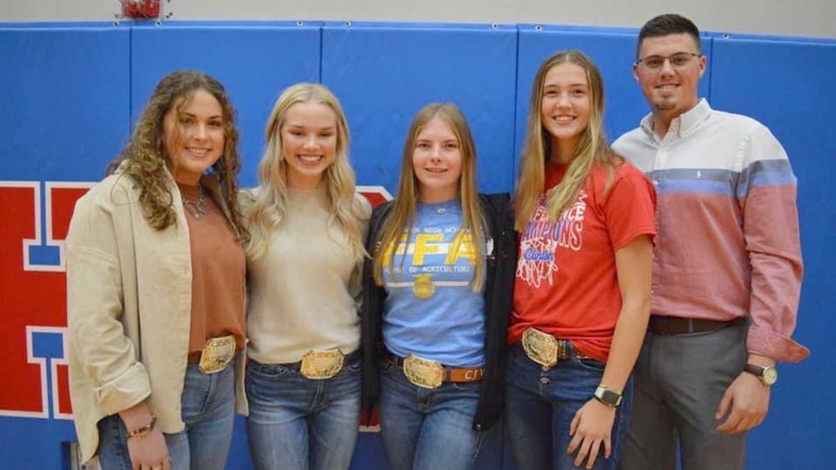 Tanner Robertson, the ag teacher and FFA advisor