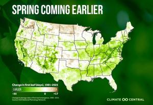 Spring coming earlier