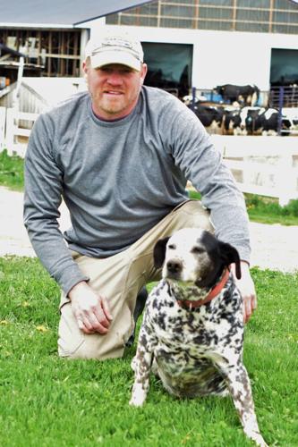 Jason Ihm and Daisy the Dalmatian