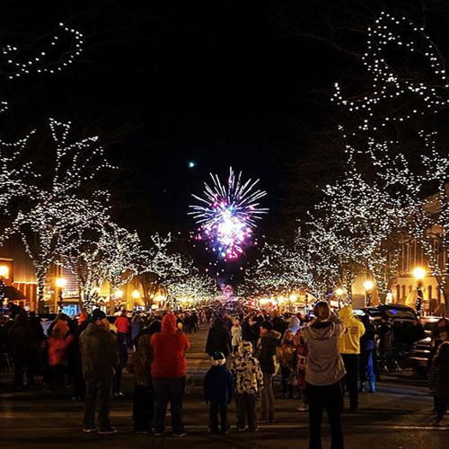 Fireworks in Atlantic, Iowa