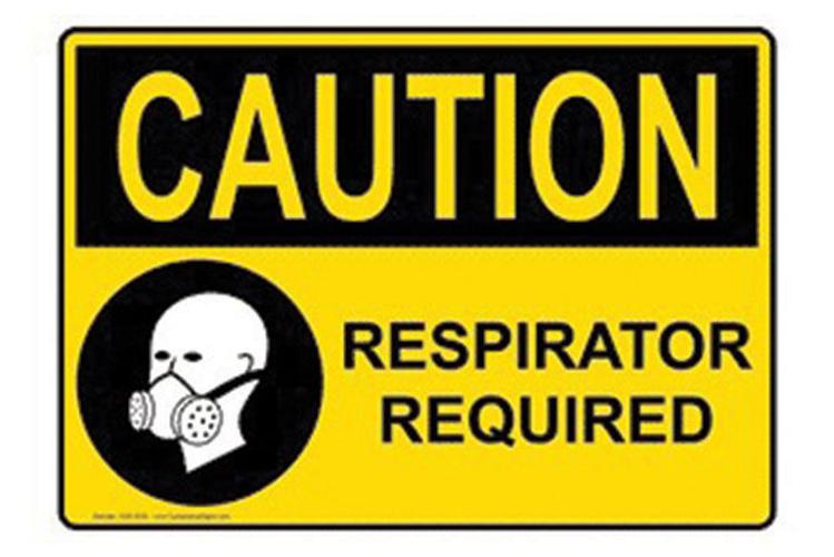 Respirator warning